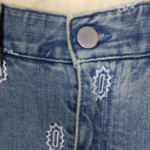 Stella McCartney Boho Embroidered Premium Jeans Size 24 - Picture 7 of 10